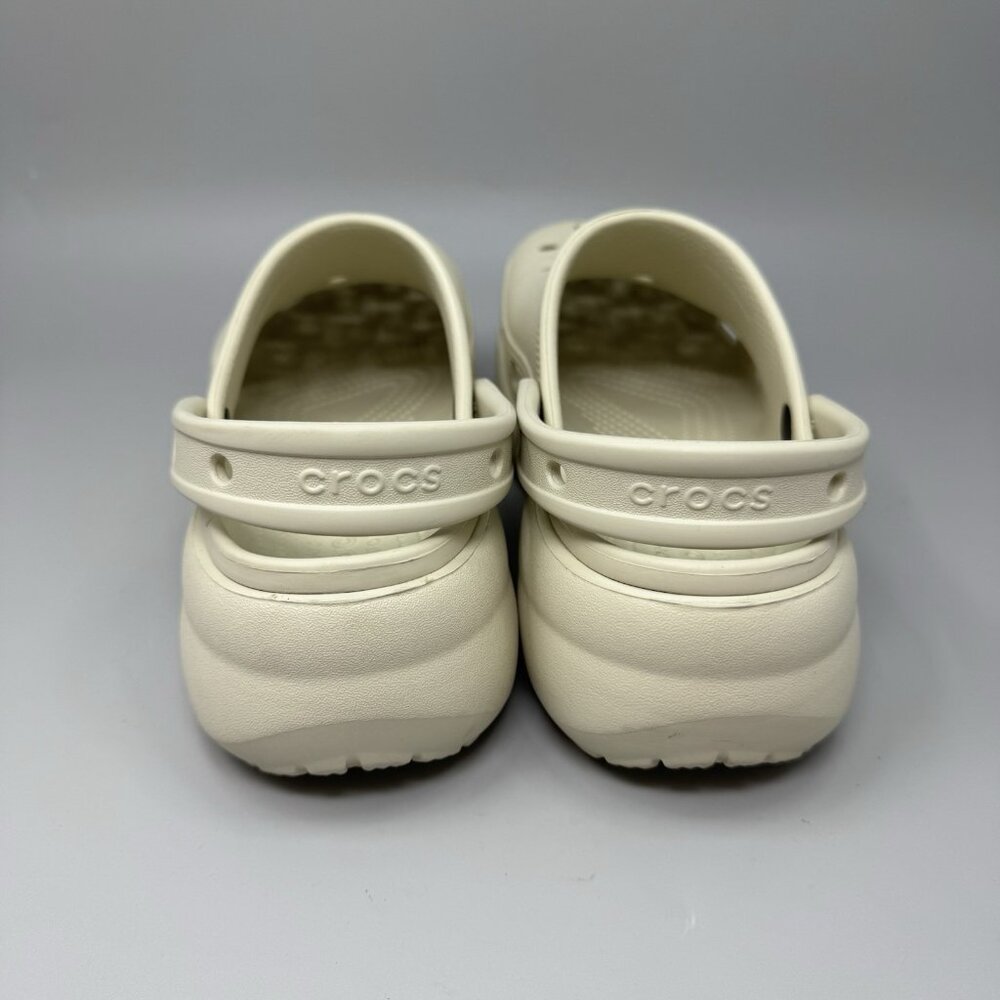 Crocs Classic Bae Platform Clog Shoes Womens Size 8 Beige Tan Slip On Comfort - Picture 7 of 10